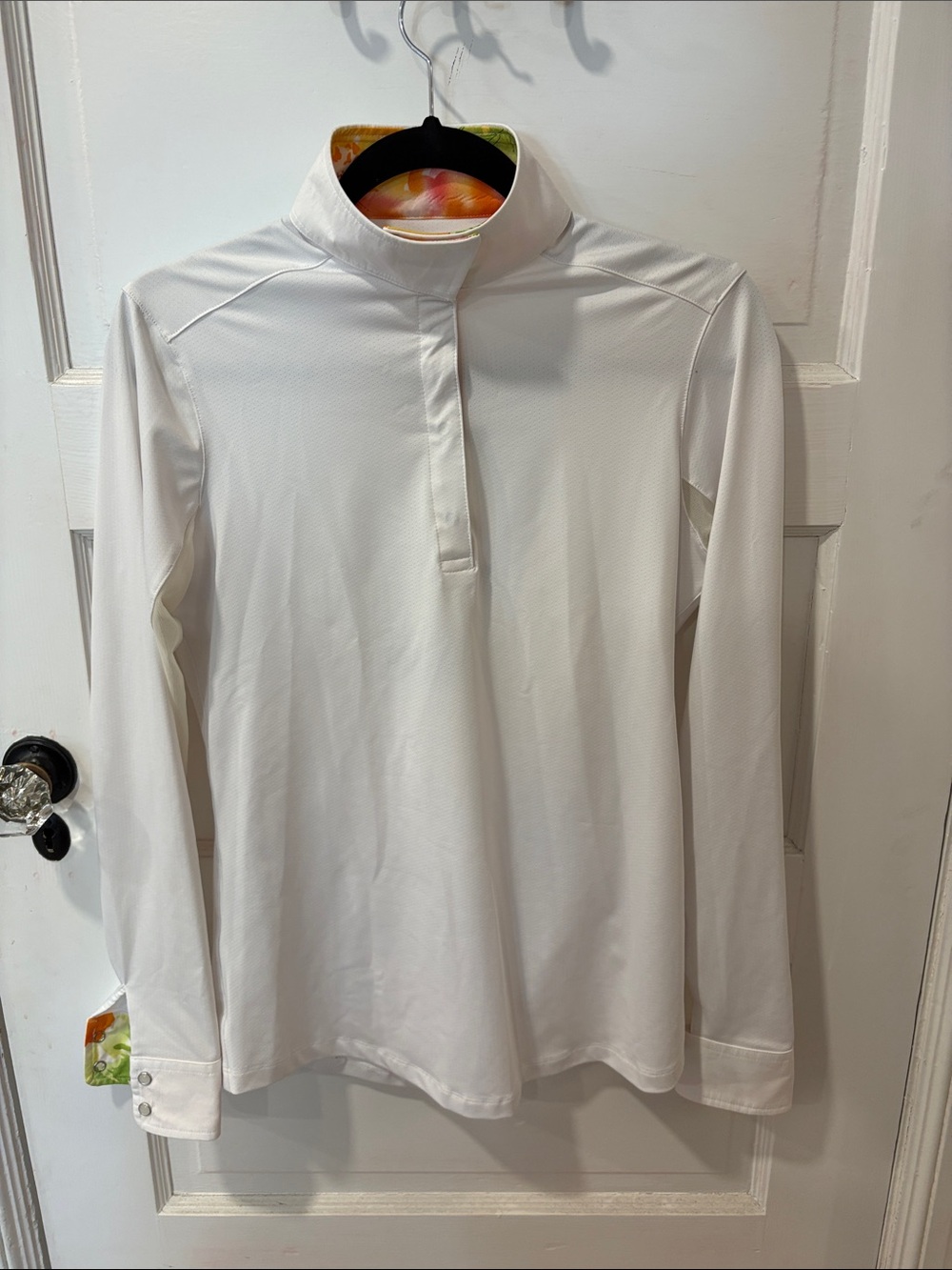 The Tailored Sportsman White Long-Sleeve Button Down Riding Shirt